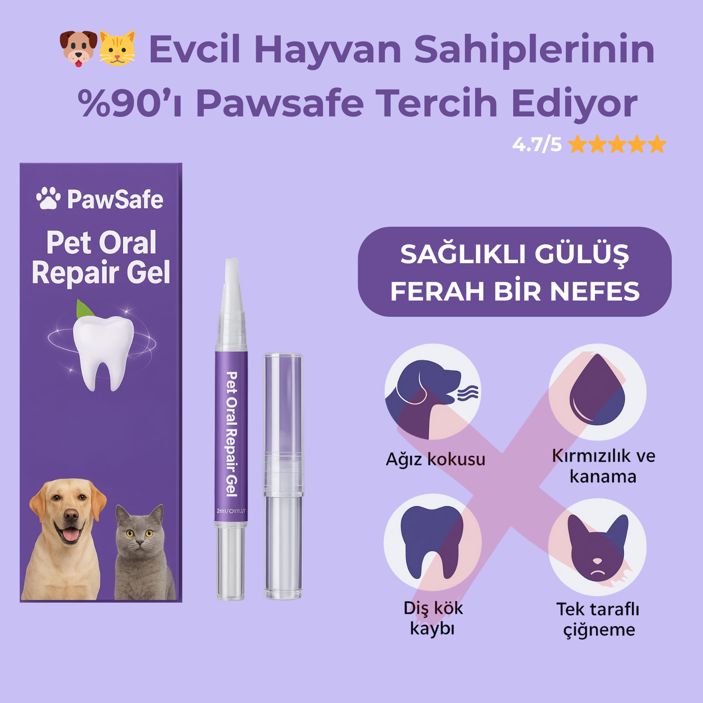 Ferah Nefes Evcil Hayvan Ağız Bakım Jeli